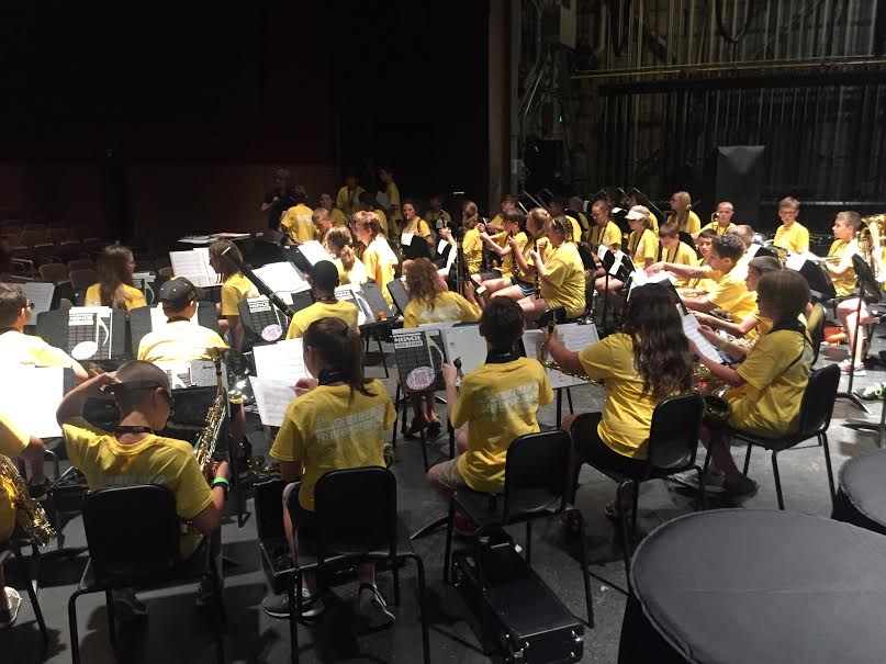 The First Day of the Inaugural Middle School Concert Band Camp!