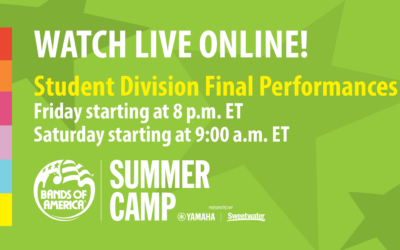 Watch Live Online: End of Camp Week Student Performances